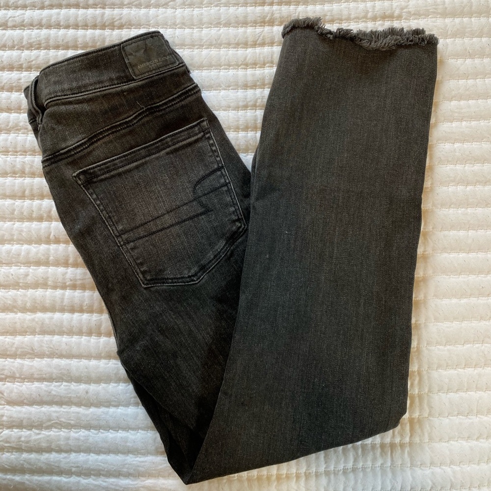 American Eagles Hi-Rise Crop Flare Jeans